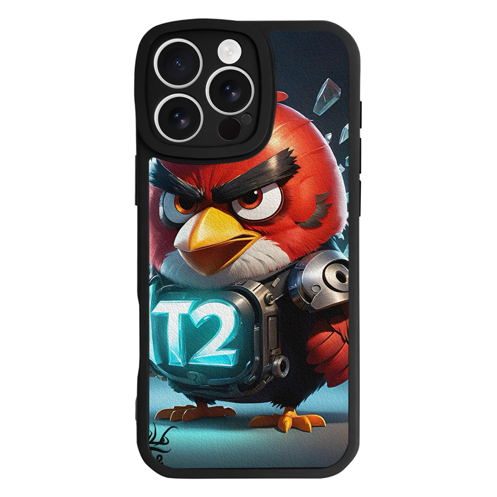 （画像用） Angry Birds アングリーバード 【iPhone 16シリーズ対応】シリコンスマホケース（レザー調） 材質：シリコン